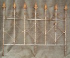 X'S FENCE WITH FINIALS