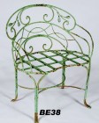 SM. KIDNEY BENCH W/ LEAVES