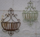 Set of 2 Strap Wall Baskets